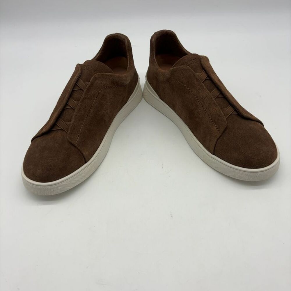 Triple Stitch Suede Slip-On Sneakers - Picture 2 of 5